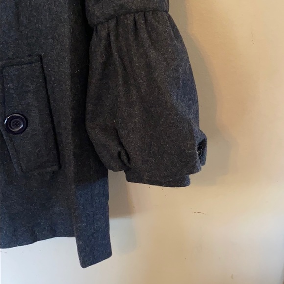 Short Pea Coat with Bubble Sleeves Papillion size L - Picture 4 of 6